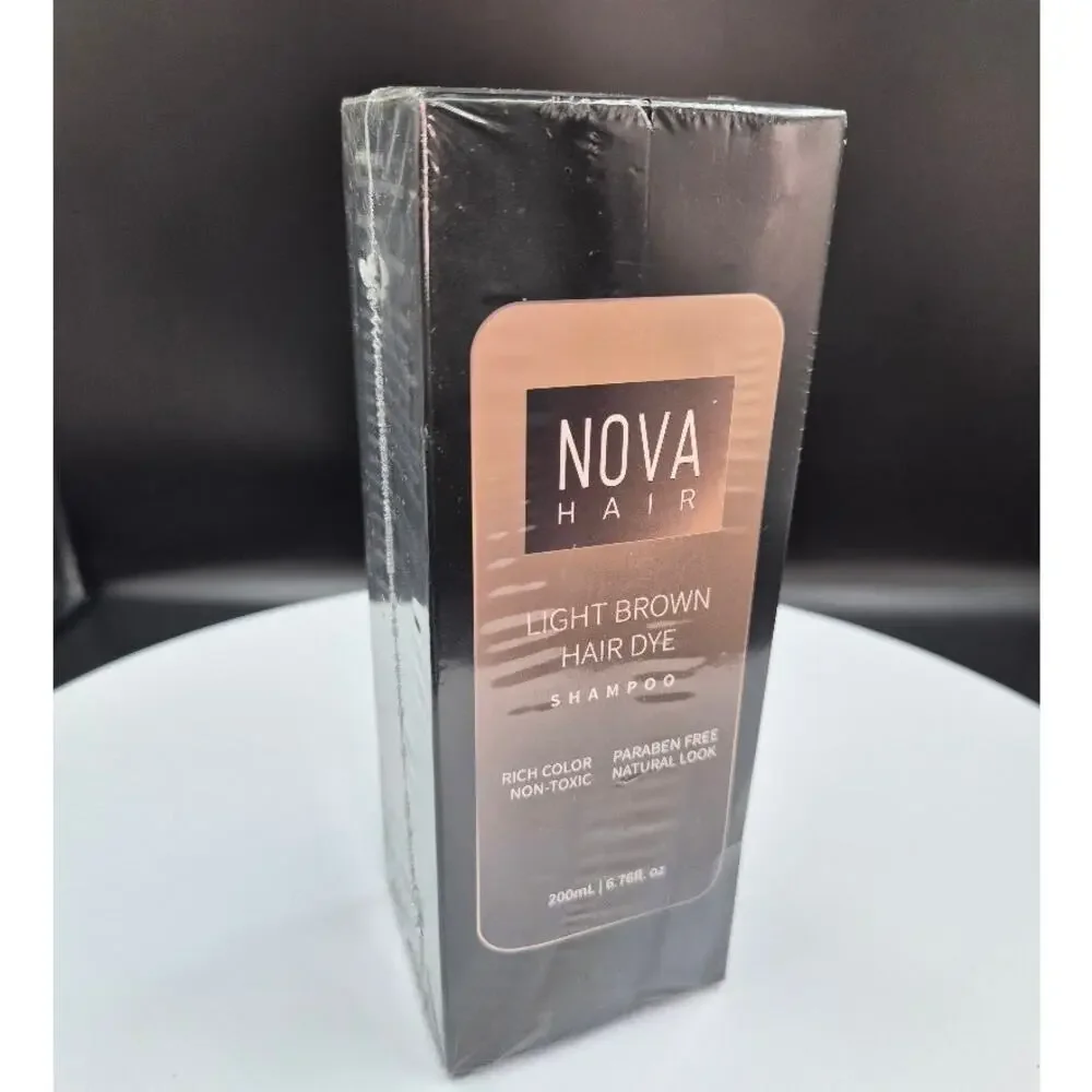 NOVA HAIR Light Brown Hair Dye SHAMPOO 200ml